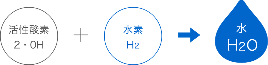 ご存知ですか？水素と活性酸素の関係